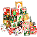Miniatyrbillede 2 af 5: Nedtællingskalender | Blind-Box Træborddekoration Nedtælling til Jul | 24 dage  Advent DIY Slikgaveæske Børn