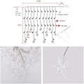 Miniatyrbillede 5 af 5: 3,5 M Snefnug Lyskæde, 96 LED-lys 8 Lystilstande, Vindue Dekoration, Jul, Bryllup, Fødselsdag, Hjem, Udendørs - Varmt Hvid