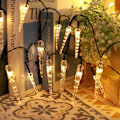 Miniatyrbilde 2 av 5: 5 meter 20 lamper (8 funksjoner solenergi), varm hvit LED-isdrops