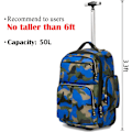 Miniatyrbilde 2 av 5: 20 tommer Stor Lagringsplass Multifunksjon Reise Trillebag Rolling-X71-