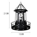 Pikkukuva 2 / 5: LED Aurinkovoimalla toimiva majakka, 360 astetta pyörivät pihavalot A-m-XF11-