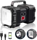 Rechargeable Flashlight, LED Spotlight Flashlight 10000 Capacity