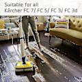 Miniatyrbild 4 av 4: 8-delad uppsättning rullar för Karcher Fc7 Fc5 Fc3 Fc3d Golvrengöring (ws)