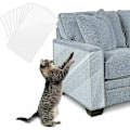 Miniatyrbillede 1 af 4: Katteklobeskyttelse, 6 transparente klistermærker, møbelbeskyttelse mod katte, sofa beskyttelse mod ridser, selvklæbende møbelbeskyttelse (B)