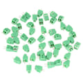 Miniatyrbillede 2 af 5: 50 stk/sæt 2-polet 2,54 mm Pitch Grøn PCB Universal Terminalblok Kontakt