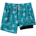 Pikkukuva 1 / 3: SURFCUZ uimahousut kompressio-vuorellisilla stretch-uimashortseilla Aquatic creatures-FQ5- Aquatic creatures L