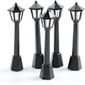 Miniatyrbillede 3 af 5: 5 stk. Mini Gadelampe Model Lampe Stolpe Lys Udendørs Sti-X71-