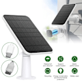Miniatyrbild 1 av 4: Solpanel 4W för Eufy Eufycam 2/2 Pro/2C/2C Pro/E Väggfäste med 3 m strömkabel vit 1 st y-FQ2-