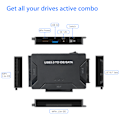 Miniatyrbilde 3 av 7: USB IDE-adapter USB 3.0 til SATA IDE-harddisk-konverterkombinasjon-X72-