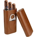 Miniatyrbillede 1 af 3: Tosidet Hardware Bærbar Læder Humidor, Brun-X71-