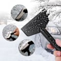 Miniatyrbilde 5 av 5: Snøskuffe for bilvindu, nødhjelpsskrape i rustfritt stål