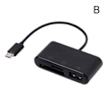 Miniatyrbild 8 av 11: USB-C 3-i-1 Hubbkonverter Typ C-adapter SD-kortläsare för Mac typ-C One-size