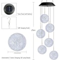 Pikkukuva 2 / 5: Ulkokäyttöön tarkoitetut tuulikellot, LED-pallo aurinkotuulikellot-X71-