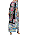 Miniatyrbillede 2 af 5: Etnisk Print Løs Kaftan Sommer Lang Nederdel-X71-