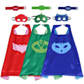 Pikkukuva 1 / 4: Pyjamashjältarna Unisex Lapset - 3-Pakkaus - viitta, naamiot ja rannekkeet