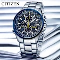 Miniatyrbilde 5 av 6: CITIZEN Herreklokker Luksus Trend Kvarts Kalender Vanntett Multi Fancy Rund Klokke Rustfri Automatisk klokke-X72-