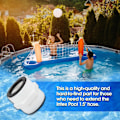 Miniatyrbillede 5 af 5: 38 mm Pool Connector Kit til Intex Coleman 38 mm Slangetilslutning, Poolslangeadapter til Intex Pumper til 38 mm Poolslanger, til Pool Bypass-X73-