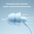 Miniatyrbilde 4 av 5: In-ear sovehodetelefoner i silikon for soving på siden
