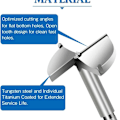 Miniatyrbilde 3 av 7: 5 stk Forstner treborr Diameter 35/40/45/50/60mm Karbid senkede borr