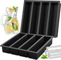 Large Silicone Ice Cube Tray for Kitchen Use, Suitable for Whiskey; Collins Ice Cube Tray Also Suitable for Butter Molds; 2-Pack.-FQ-