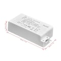 Pikkukuva 3 / 8: LED-himmennettävä ohjain, 30W DC 12V 2,5A sähköinen LED-muuntaja, vilkkumaton LED-valomuuntaja kylpyhuoneeseen