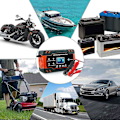Miniatyrbillede 5 af 5: 8A 12V/24V intelligent bil- og motorcykelbatterilader, 3-trins batterilader og automatisk reparationsfunktion lastbil, AGM, Gel, våd, SLA