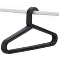 10-pack Standard PP Hanger Lightweight Shirt Hanger for Everyday Use Black
