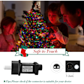 Miniatyrbilde 6 av 7: Transformatorplugg for julelys, 31V LED strømforsyning med timer, minne, 8 moduser, IP44 vanntett strømforsyningskontroll for juletre