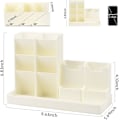 Miniatyrbillede 2 af 2: Rektangulær PU Læder Tissue Box Servietholder til Hjemmekontor-X71-