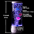 Miniatyrbild 5 av 5: Jellyfish Tank Bubbles Lampa Nattlampa Present till Barn, Vit