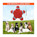 Miniatyrbillede 3 af 5: Pipende Hundlegetøj, Pipende Hundlegetøj, Latex Interaktive Legetøj, Tugglegetøj til Små, Mellem og Store Hunde (Rød Söstjerne)