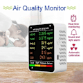 Miniatyrbillede 2 af 5: 6 I 1 PM2.5 PM10 HCHO TVOC CO CO2 Multifunktionel Luftkvalitetsdetektor LCD-skærm
