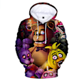 Miniatyrbillede 1 af 3: Børne Five Nights At Freddy's Hættetrøje Sweatshirt Langærmet Jakke B