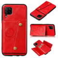 Samsung Galaxy A42 - Stylish Practical Case with Card Holder Röd