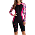 Miniatyrbillede 2 af 5: Dame One Piece Boyleg Sportsbadedragter Langærmet Badedragt UV-Beskyttelse Rash Guard Surfing Dykkerdragt Atletisk Badedragt_ll Farve 07-FQ5- Color 07 M