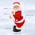 Miniatyrbild 2 av 5: Ny Elektrisk Svingande Jultomte 2024, Musikalisk Jultomteleksak Batteridriven Sjungande och Dansande Jultomte
