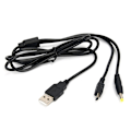 Miniatyrbild 2 av 5: 1st 2 i 1 USB 2.0 datakabel laddare för PSP 1000 2000