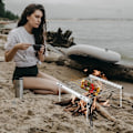 Miniatyrbillede 4 af 5: Galaxy Campinggrill i rustfrit stål, sammenklappelig, bærbar kulgrill, minigrill til picnic, overlevelse udendørs