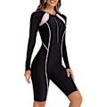 Miniatyrbillede 5 af 5: Dame One Piece Boyleg Sportsbadedragter Langærmet Badedragt UV-Beskyttelse Rash Guard Surfing Dykkerdragt Atletisk Badedragt_ll Farve 04-FQ5- Color 04 XXL