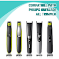 Miniatyrbilde 4 av 5: 2 erstatningshoder, blad for Philips OneBlade nese og ører