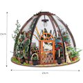 Miniatyrbilde 5 av 5: DIY miniatyrhus å bygge, miniatyrdukke i tre med