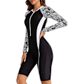 Miniatyrbillede 4 af 5: Dame One Piece Boyleg Sportsbadedragter Langærmet Badedragt UV-Beskyttelse Rash Guard Surfing Dykkerdragt Atletisk Badedragt_ll Farve 11-FQ5- Color 11 M