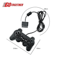Miniatyrbillede 1 af 3: Sort PS2-controller til Sony Playstation 2 SQBB