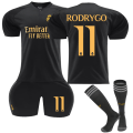 Miniatyrbillede 1 af 2: 2023-24 Real Madrid udebane Børnefodboldsæt nr. 11 RODRYGO Adult XS（160-165cm）
