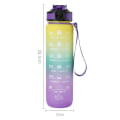 Miniatyrbild 2 av 9: Vattenflaska Sport Drickskopp Plast Vattenkopp LightYellow 1000ml