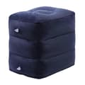 Inflatable Footrest for Airplane, Height Adjustable, Durable, Super Soft, Widely Used, Foldable, Portable, Airplane Seat Extender db Dark Blue