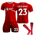 Miniatyrbild 1 av 3: Liverpool Hemmatröja Barn 23-24 nr Z 23 Luis Díaz 23 Luis Díaz 10-11 years 23 Luis Díaz