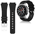 Miniatyrbild 1 av 4: Silikonarmband till Samsung Galaxy Watch 46mm Black Svart