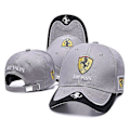 Miniatyrbild 2 av 2: Ferrari Team-keps Utomhussport Baseballkeps Racingkeps Justerbar Bomullskeps_x Röd