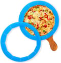 Adjustable Silicone Pie Crust Shields, 2-Pack, BPA-Free, Suitable for Baking Pies and Pizzas.
